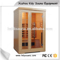 European design Deluxe comfortable infrared sauna room for sale, 2 persons sauna